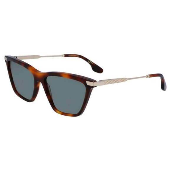 New VICTORIA BECKHAM Havana Square VB663S 215 Sunglasses Women - Picture 1 of 4